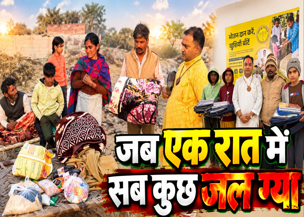 Vrindavan Fire-Affected Family Relief